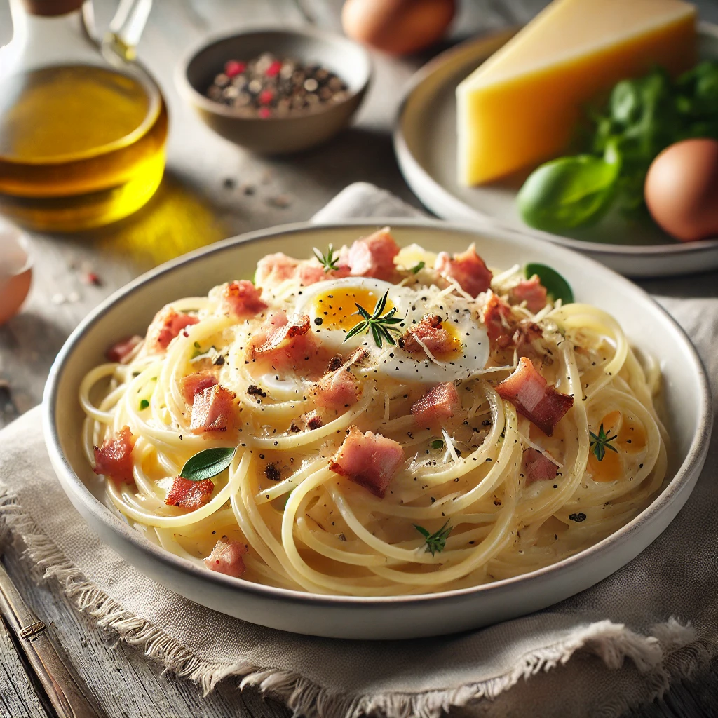 Authentieke Italiaanse Spaghetti Carbonara