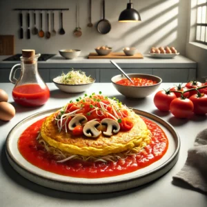 Foe Yong Hai met Zoetzure Tomatensaus