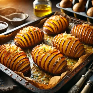 Geroosterde Zweedse Aardappelen met Gesmolten Kaas