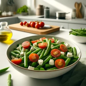 Haricots Verts Salade met Feta en Tomaat