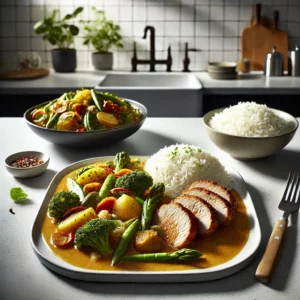 Sajoer Lodeh met Varkenshaas en Basmati Rijst