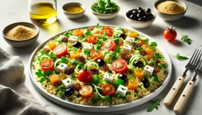 Verfrissende Couscous Salade met Feta en Olijven