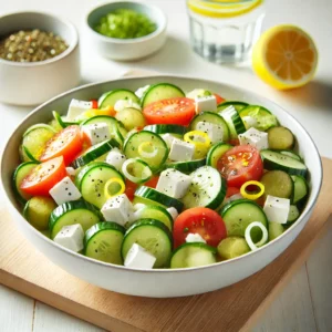 Verfrissende Zomerse Salade met Feta en Citroen
