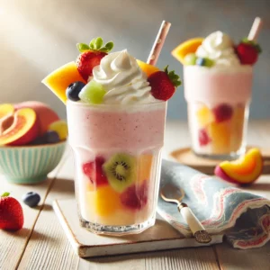 verfrissende vruchten milkshake