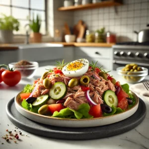 Frisse Tonijnsalade met Groenten en Furikake