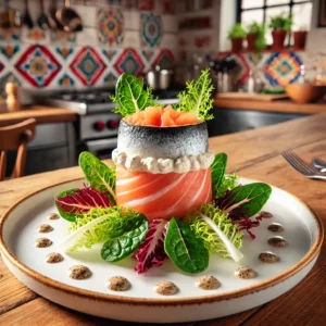 Gerookte Paling en Zalm Bombe met Romige Mierikswortelsaus