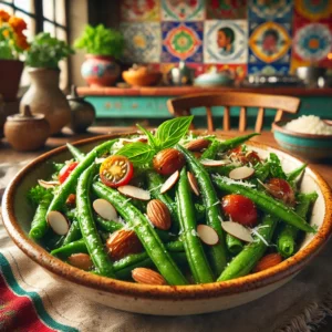 Italiaanse Sperziebonensalade met Amandelen
