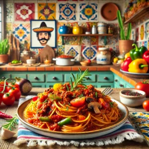 Pikante Spaghetti met Gehakt en Rozemarijn