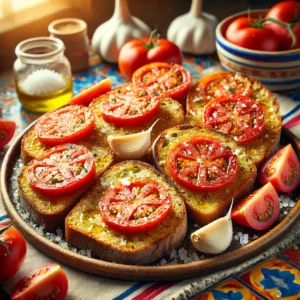 Spaans Tomatenbrood met Knoflook en Olijfolie