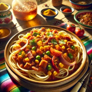 Spaghetti van de Tuinderijen met Spek en Gehakt