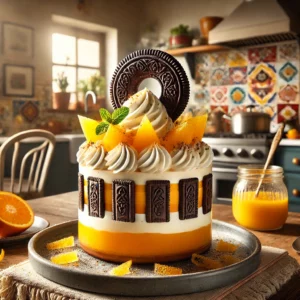 Speculaasparfait met Sinaasappel en Mango