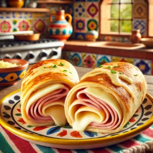 Geroosterde Ham en Kaas Wraps uit de Airfryer