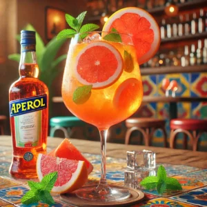 Grapefruit-Aperol Spritz Cocktail