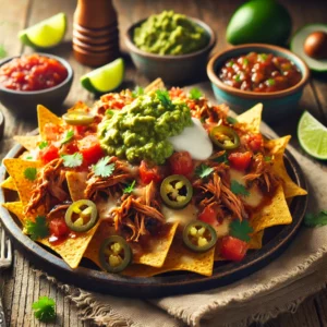 BBQ Nachos met Pulled Chicken en Guacamole - Receptenplein.nl