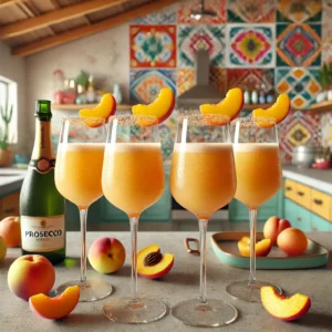 Verfrissende Bellini Cocktail
