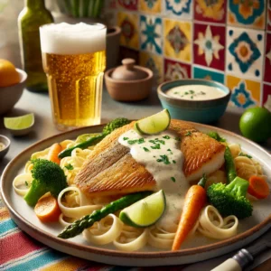 Gebakken Zeetong met Romige Witbier Sabayon