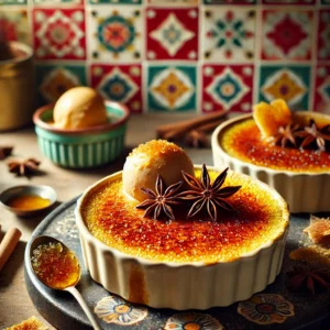 Gekaramelliseerde Crème brûlée met Anijs en Koriander