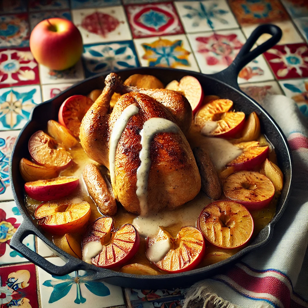 Normandische Fazant met Gebakken Appels