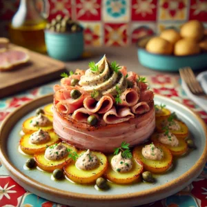 Speenvarken met Tonijnmayonaise en Kappertjes