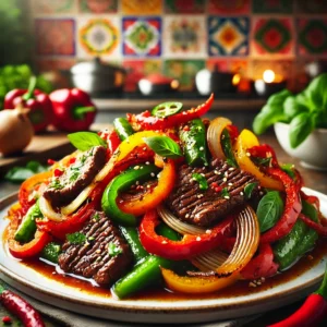 Thaise Roerbak van Rundvlees met Paprika