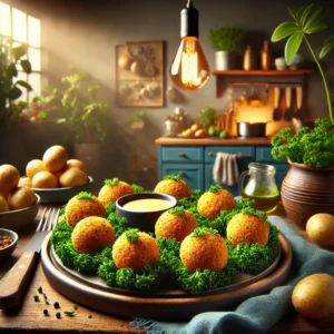 Knapperige Aardappel-Boerenkoolballetjes