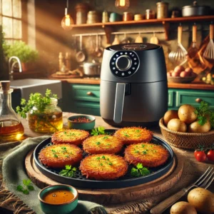 Knapperige Aardappelpannenkoekjes uit de Airfryer