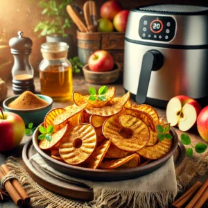 Knapperige Appel-Kaneelchips uit de Airfryer