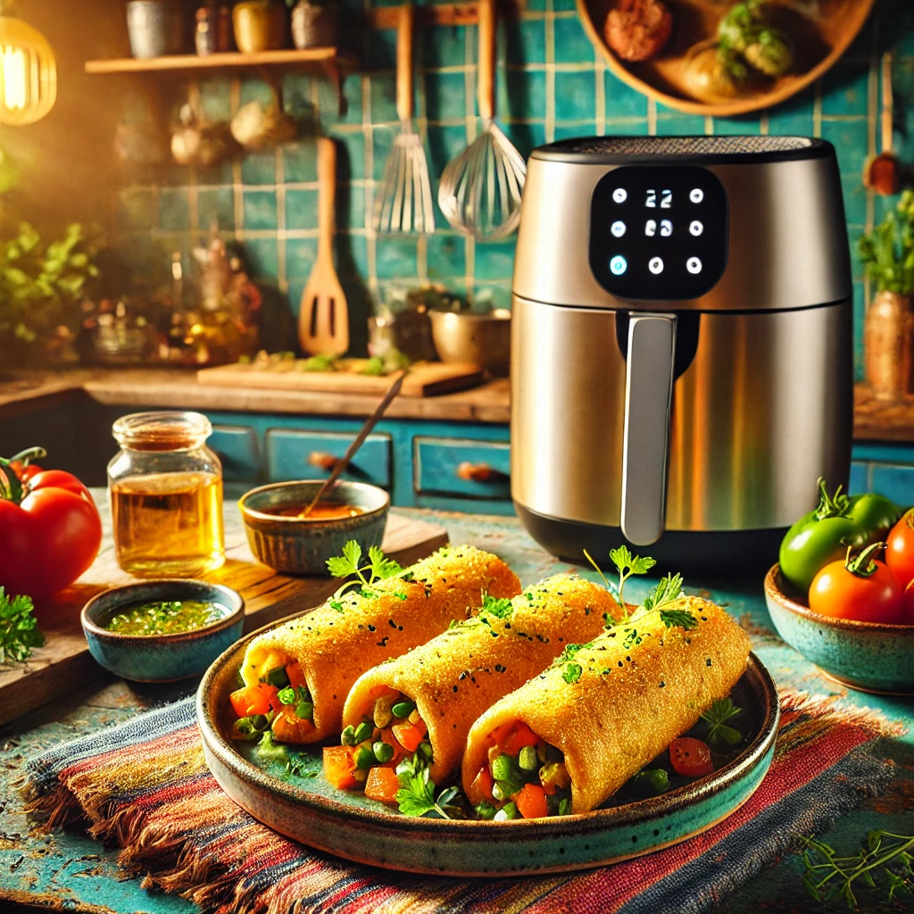 Knapperige Groenteburrito's uit de Airfryer