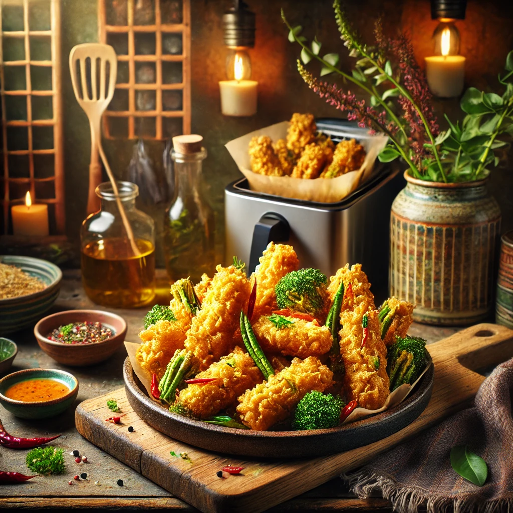 Knapperige Thaise Groentehapjes uit de Airfryer