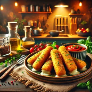 Krokante Mozzarellasticks