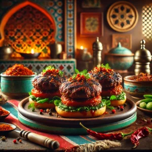 Pittige Marokkaanse Lamsburgers
