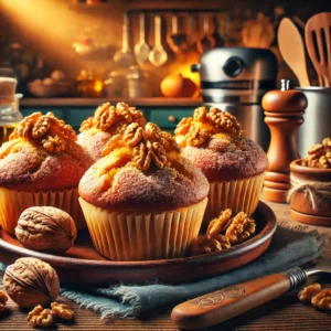 Walnotenmuffins uit de Airfryer