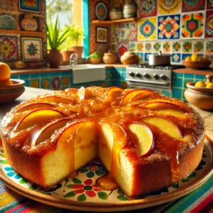 Appelcake met Abrikozenjam en Kaneel