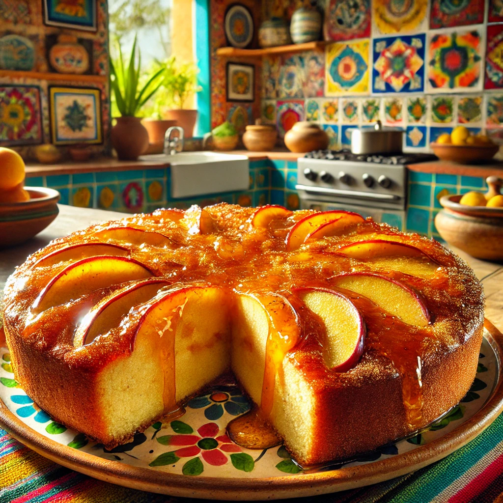 Appelcake met Abrikozenjam en Kaneel