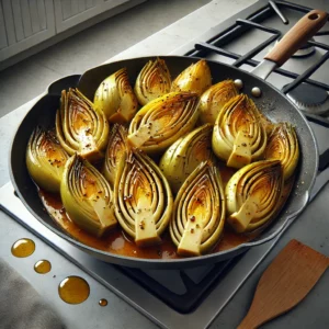 Gebakken Witlof met Mosterd en Suiker