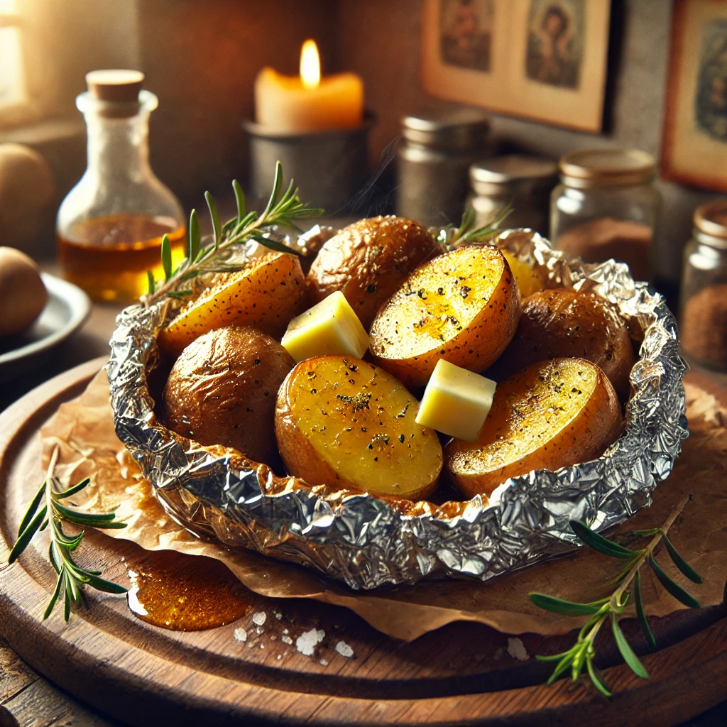 Gekookte Aardappelen met Jus uit de Airfryer