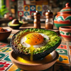 Gevulde Avocado met Eitje en Chili