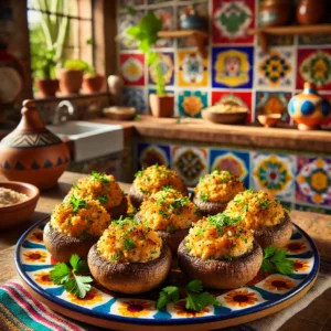 Gevulde Champignons met Broodkruim en Peterselie