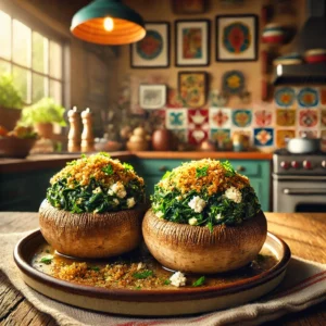 Gevulde Champignons met Spinazie en Feta uit de Airfryer