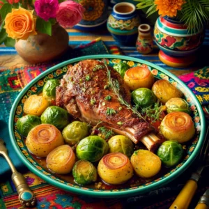 Lamsbout met Spruitjes en Aardappel Quenelles uit de Airfryer