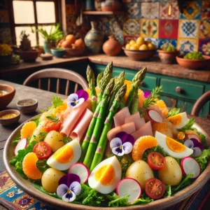 Lauwwarme Aspergesalade met Witlof en Mandarijn