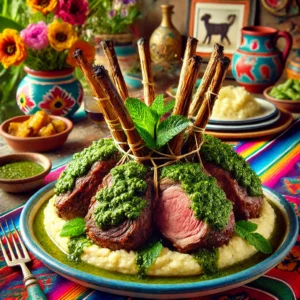 Malse Lamskroon met Muntpesto uit de Airfryer