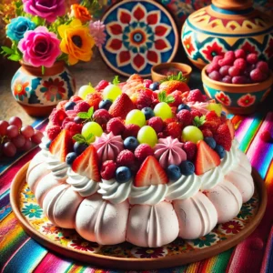 Pavlovataart met Vers Fruit uit de Airfryer