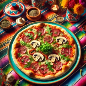 Pizza Salami en Champignons uit de Airfryer