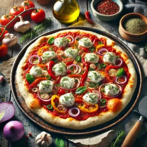 Verse Pizza met Zelfgemaakte Bodem uit de Airfryer