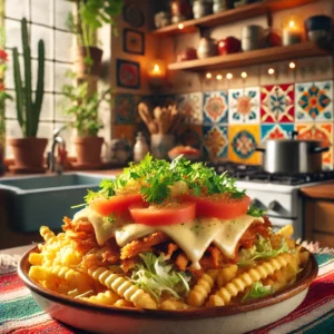 Zelfgemaakte Kapsalon met Friet en Shoarma uit de Airfryer