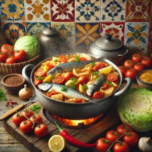 Australische Visschotel met Spitskool en Tomaten