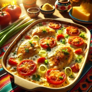 Gegratineerde Kipfilet met Brandnetelkaas en Tomaten