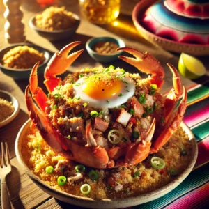 Gegratineerde krab op z'n Chinees