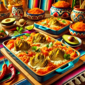 Gegratineerde Ovenschoteltjes met Wortelpuree en Artisjokken